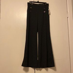 Black Anthropology Wide Leg Trousers